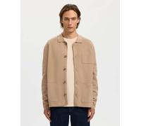 Selected - Cardigan in maglia color cuoio savana-Blu M