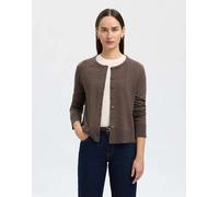 Selected - Cardigan in maglia color delicioso-Marrone XL