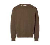SELECTED Felpa 'SLHLUKE' cioccolato Uomo SELECTED M