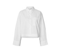 Selected Femme - Camicia taglio corto squadrata bianca-Bianco 36