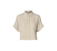 Selected Viva Short Sleeve Shirt Beige 34 Donna