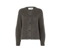 Selected Cardigan Lulu Short a maniche lunghe grigio melange S