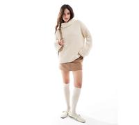 Selected Femme - Dolcevita color crema in maglia-Bianco XS