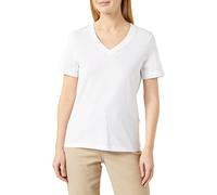 SELECTED FEMME Slfessential SS V-Neck Tee Noos T-Shirt, Bianco, M Donna