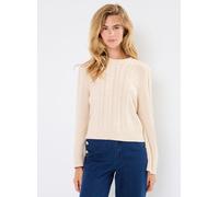 Selected Femme - SLFBIRTE CABLE CROPPED LS KNIT O-NECK Beige - Abbigliamento XS Beige