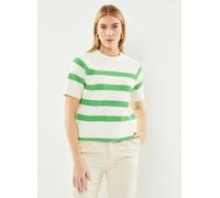 Selected Femme - Slfbloomie Ss Knit O-Neck Noos Bianco - Abbigliamento L Bianco