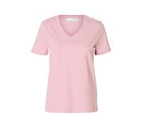 SELECTED FEMME Slfessential SS V-Neck Tee Noos, Malva sbiancata, XL Donna