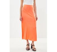 Selected Femme - Slffranziska Hw Ankle Satin Skirt B Arancione - Abbigliamento 36 Arancione