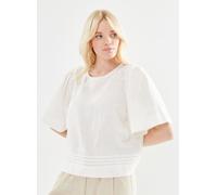 Selected Femme - Slfhillie 2/4 Linen Top B Bianco - Abbigliamento 38 Bianco