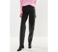 Selected Femme - Slfkaren Hw Straight Black Wash Jeans Nero - Abbigliamento 32 X 32 Nero