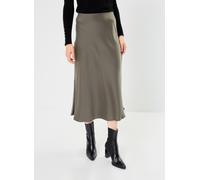 Selected Femme - Slflena Hw Midi Skirt Noos Verde - Abbigliamento 34 Verde