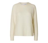 SELECTED FEMME Slflulu LS Knit O-Neck Noos, Bianco, XS Donna