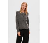 Selected Femme - Slflulu Ls Knit Short Cardigan B Noos Grigio - Abbigliamento XL Grigio