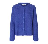 SELECTED FEMME Slflulu New LS Knit Cardigan Noos, Blu Scintillante, M Donna