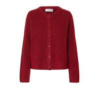 SELECTED FEMME Slflulu New LS Knit Cardigan Noos, Equestrian Red, M