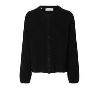 SELECTED FEMME Slflulu New LS Knit Cardigan Noos, Nero, M Donna
