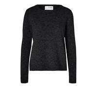 SELECTED FEMME SLFMANILA LS Knit Cashmere O-Neck Noos, Nero, S