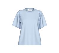 SELECTED FEMME Slfpenelope 2/4 Ruffle Tee Noos, Blu di Cachemire, XS