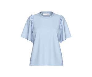 SELECTED FEMME Slfpenelope 2/4 Ruffle Tee Noos, Blu di Cachemire, XS
