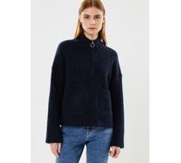 Selected Femme - Slfsia Ras Ls Knit Zipper Cardigan Noos Blu - Abbigliamento L Blu