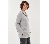 Selected Femme - Slfsia Ras Ls Long Knit High Neck Grigio - Abbigliamento L Grigio