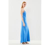 Selected Femme - Slfthea Ankle Satin Strap Dress B Blu - Abbigliamento 42 Blu