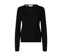 SELECTED FEMME Slfthea LS Knit Merino O-Neck Noos, Nero, XL