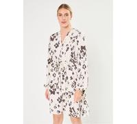 Selected Femme - Slfviva Ls Aop Short Dress Noos Bianco - Abbigliamento 40 Bianco