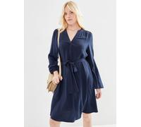 Selected Femme - Slfviva Ls Short V-Neck Dress Noos Blu - Abbigliamento 36 Blu