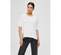 Selected Femme - Slfwille Ss Knit O-Neck Noos Bianco - Abbigliamento 38 Bianco