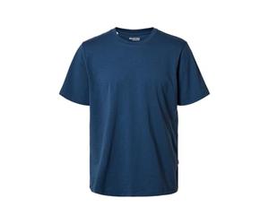 SELECTED FEMME Slhaspen Slub SS O-Neck Tee Noos, Oceana, L Uomo
