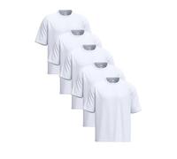 Selected - Confezione da 5 T-shirt regular fit 100% cotone bianche-Bianco M