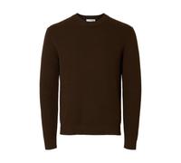 SELECTED FEMME Slhdane LS Knit Structure Crew Neck Noos, Demitasse, XXL