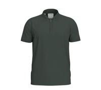 Selected - Polo verde con zip corta S