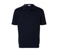 SELECTED FEMME Slhmattis SS Knit Sun Open Polo Noos, Sky Captain, L Uomo