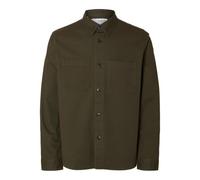 SELECTED FEMME Slhtravis Twill - Maglia Oversize LS Noos, Notte Foresta, L