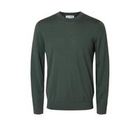 SELECTED FEMME Slhtray LS Knit Merino Crew Neck Noos, Verde Bosco, L