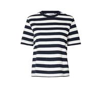 Selected Essential Striped Boxy Short Sleeve T-shirt Multicolor L Donna