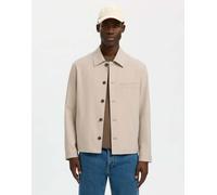 Selected - Giacca color airone-Grigio XXL