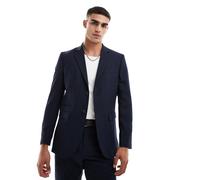Selected - Giacca da abito slim fit blu navy in misto lana 46