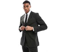 Selected - Giacca da abito slim fit verde scuro in misto lana 50