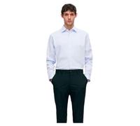 SELECTED HOMME Slhslim-Performance Shirt LS Noos Camicia, Blu Cashmere/Strisce: Strisce, S Uomo