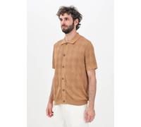 SELECTED HOMME Camicie Uomo Camicia manica corta Camicia in maglia con motivo a