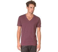 SELECTED HOMME Drill SS Single Deep v-Neck Noos T T-Shirt, Violet (Fig mélange), Medium Uomo