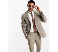Selected Homme - Giacca slim da abito marrone pied de poule-Brown 46
