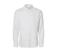 Selected Homme LS Classic Noos - Maglia a Maniche Lunghe da Uomo, Bianco, L