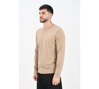 SELECTED HOMME Maglieria e Cardigan Uomo Beige Maglia girocollo Maglioncino giro