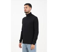 SELECTED HOMME Maglieria e Cardigan Uomo Nero Maglia collo alto Maglioncino a co
