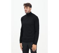SELECTED HOMME Maglieria e Cardigan Uomo Nero Maglia collo alto Maglione a collo
