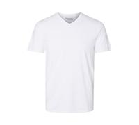 SELECTED HOMME Maglietta con Scollo a V, Bianco (Bright White), XL